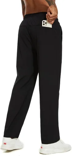 Miniatura 3 de Pantalones deportivos para hombre, cómodos y suaves, con bolsillos con cremallera, estilo holgado
