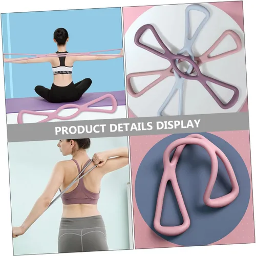 Miniatura 5 de GANAZONO 3 bandas de resistencia TPR, correa elástica para yoga, entrenamiento de flexibilidad, pilates, gimnasio en casa, fitness, 3