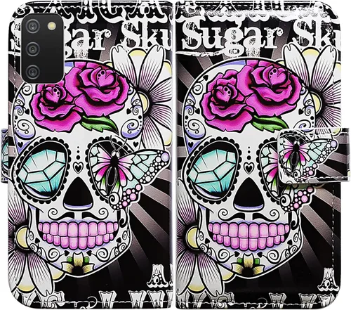 Miniatura 25 de Bcov Funda para Samsung Galaxy A02s, diseño de pájaro negro y verde con tapa para teléfono con ranura para tarjeta y soporte para Samsung Galaxy A02s