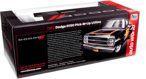 Miniatura 9 de Auto World 1980 Dodge Pickup Step Side Escala 1:18 Diecast