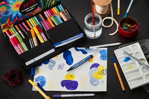 Miniatura 6 de STABILO - Set creativo - punto 88 y bolígrafo 68 - ARTY - Paquete de 68 - Colores surtidos