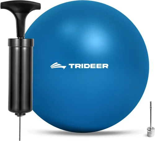 Trideer Pelota de Pilates - 7-8 pulgadas con bomba, pelota pequeña de core para yoga, barre, fisioterapia