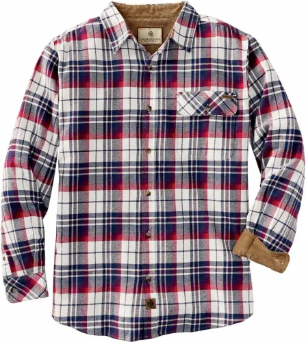 Miniatura 11 de Legendary Whitetails Camisa de franela de manga larga con botones para hombre, 100% algodón