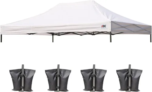 Miniatura 23 de ABCCANOPY - Toldo de repuesto para carpa desplegable (10x10 pies, beige)
