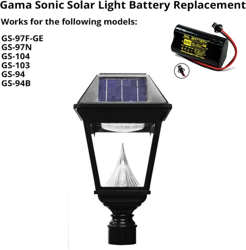 Miniatura 3 de Paquete de 1 batería de 3.2 V 3000 mAh GS-97F-GE GS-97N GS-104 GS-103 GS-94 LIFEPO4 para luces solares al aire libre