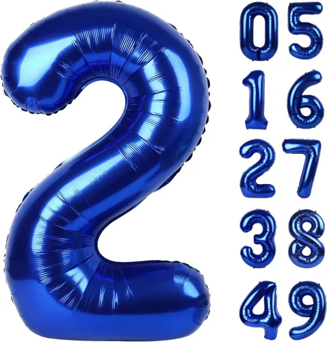 Miniatura 457 de Globo de cumpleaños número 4 dorado de 40 pulgadas, globos gigantes del número cuatro 14 24 34 40 44 2024, globos grandes de lámina de mylar para Oro