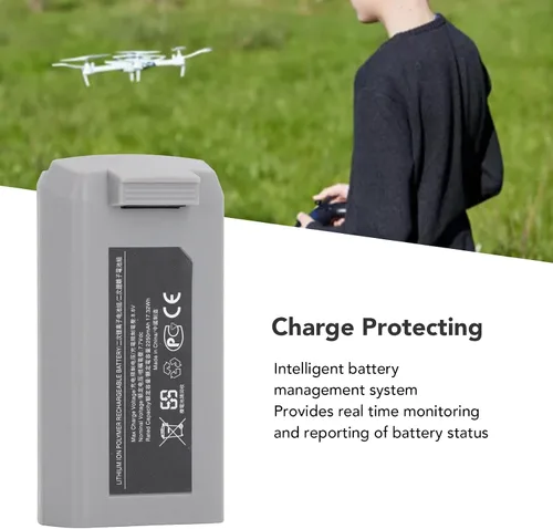 Miniatura 2 de Mini 2 batería de vuelo inteligente, 7.7 V 2250 mAh batería de alta capacidad, 31 minutos de tiempo de vuelo, batería de repuesto de repuesto