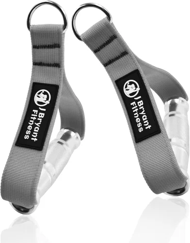 Miniatura 13 de J Bryant Fitness - Asas de gimnasio de metal para accesorios de máquina de cables, asas de agarrar de aleación de aluminio resistentes de alta
