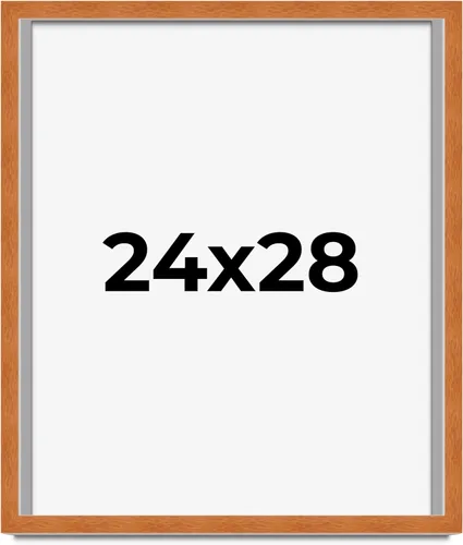 Miniatura 327 de Marco de 3 x 3 pulgadas, marco de madera maciza de nuez miel tradicional marrón Ancho de moldeo de 0.875 pulgadas Profundidad de conejo de 0.875