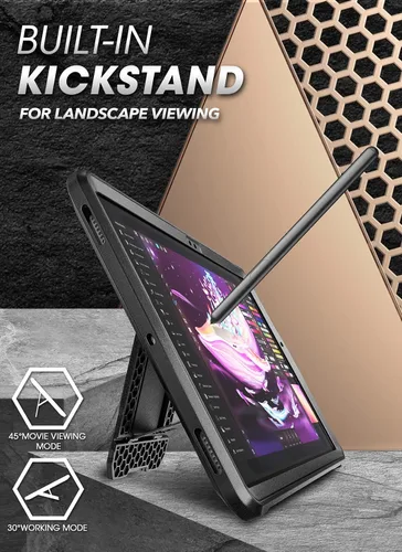 Miniatura 2 de SUPCASE Funda para Galaxy Tab A8 con soporte (Unicorn Beetle Pro), [protector de pantalla integrado] Funda protectora de cuerpo completo resistente