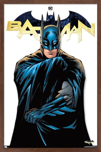 Miniatura 16 de Trends International DC Comics Batman Feature Series - Póster de pared, 22.4 pulgadas de largo x 14.7 W, versión enmarcada de madera de granero