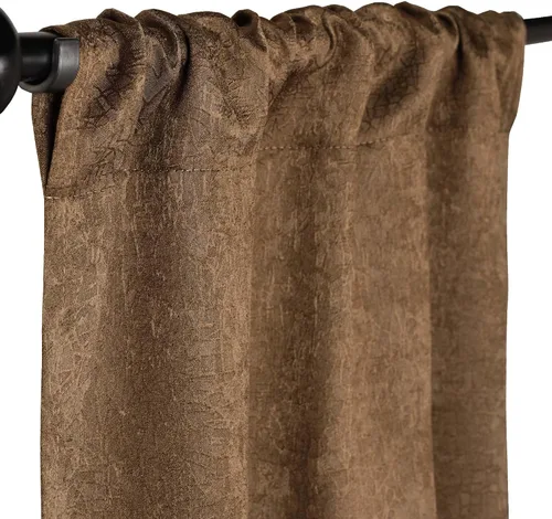 Miniatura 24 de BLUENILEMILLS Paneles de cortinas opacas para oscurecer la habitación con bolsillo para barra, cortinas perfectas para ventanas de cocina, Beige