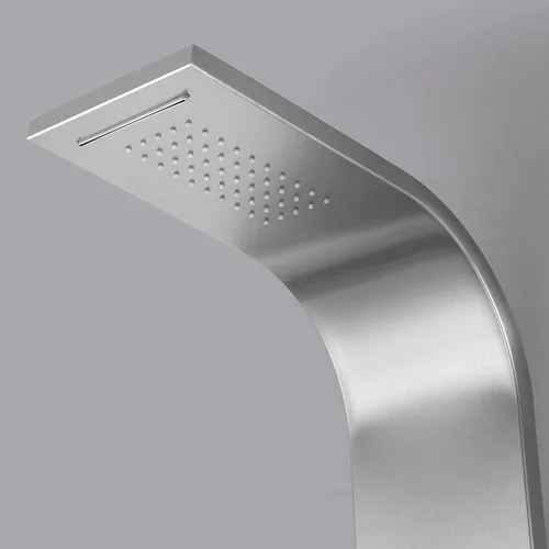 Miniatura 3 de ANZZI Sistema de Panel de Cabezal de Regadera Fontan Acero Cepillo 6 Chorros Turbo & Multifuncional Jet de Alta Presión + Lluvia + Combo