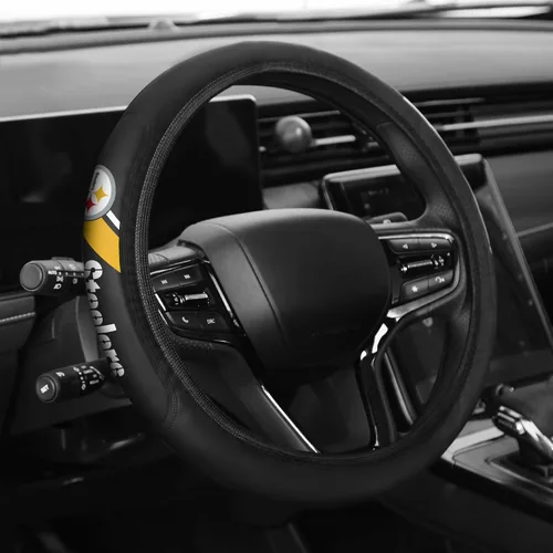 Miniatura 11 de Funda Deportiva de Cuero para Volante Accesorios de Automóvil, Tamaño Universal se Ajusta a Volantes de 14-15 Pulgadas de Todos los Vehículos