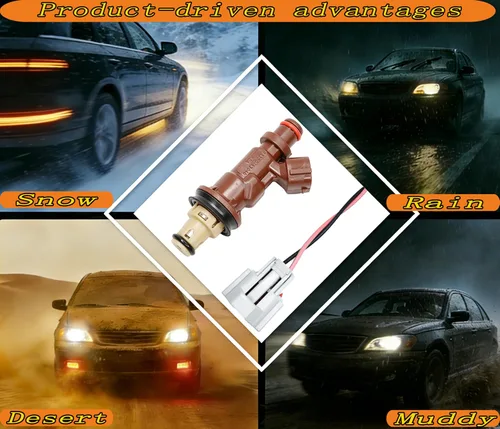 Miniatura 5 de Juego de 6 inyectores de combustible con conector arnés de enchufe de repuesto para Toyota 1999-2004 Tacoma 2000-2004 Tundra 3.4L 1999-2002 4Runner