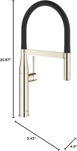 Miniatura 9 de Grohe 30295BE0 Essence - Grifo de cocina profesional de un solo mango, níquel pulido