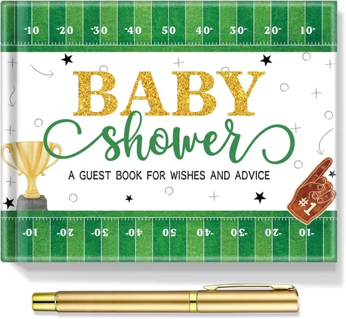 Miniatura 16 de Fuyoooo 27 piezas de libro de invitados para baby shower de safari en la jungla con tarjeta de lugar floral y sello de inicio de sesión para baby