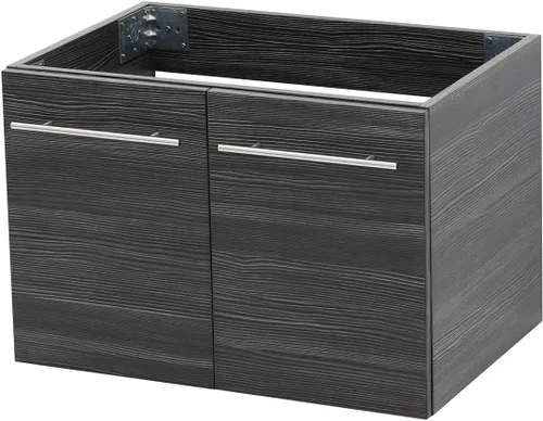 Miniatura 3 de Juego de lavabo flotante para montaje en pared, color gris oscuro, encimera de fregadero integrada blanca, 23.25 pulgadas