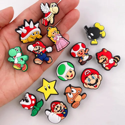 Miniatura 6 de upnczqu 25 dijes para zapatos para niños y niñas, accesorios de dibujos animados para niños y adultos, decoración de pulseras y más.