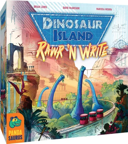 Dinosaur Island - Juego de mesa Rawr y escribir - ¡Construye tu parque temático de dinosaurios! Juego de estrategia, divertido juego familiar para