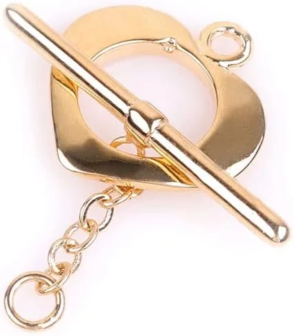 Miniatura 8 de JOE FOREMAN Cierre de joyería de palanca relleno de oro amarillo de 14 quilates para hacer manualidades, collares, pulseras (0.591 in)