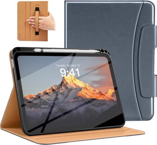 Miniatura 26 de MoKo Funda para iPad A16 de 11 pulgadas, funda para iPad de 11ª/10ª generación (2025/2022) con soporte para lápices y bolsillo, funda con soporte