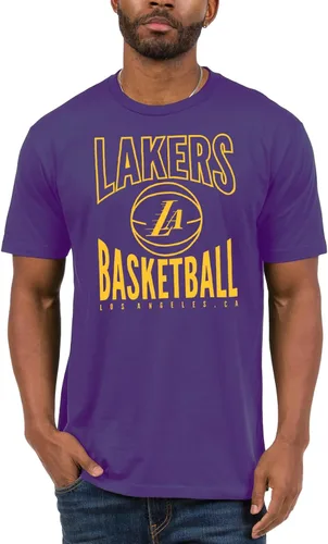 Miniatura 10 de Junk Food Camiseta de manga corta para hombre con licencia oficial de baloncesto de la NBA Azul Real