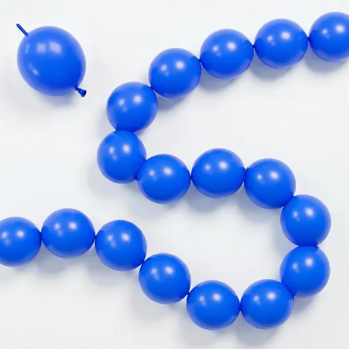 Miniatura 25 de Globos de Enlace Azul Claro, 60 Piezas de 6 Pulgadas Globos Pequeños de Enlace Rápido Azul Bebé para Hacer Pared de Globos, Arco de Corazón, Globos