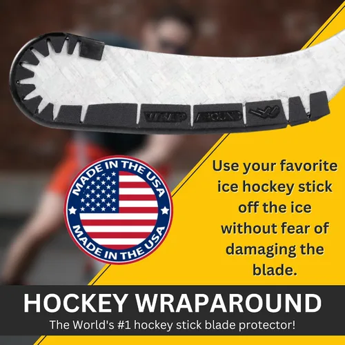 Miniatura 3 de Wraparound Hockey Stick Blade Protector for Off Ice Training, Street Hockey – Long Lasting – Cuts to Fit Kids, Intermediate, Senior Sticks