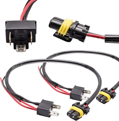 Miniatura 2 de Xotic Tech - 2 adaptadores de arnés de cableado H4/HB2/9003 macho a H13/9008 hembra