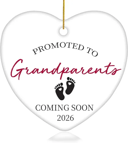 Miniatura 23 de Adorno de anuncio de embarazo y luego hubo cuatro para abuelos, esposo, familia, abuela, regalos para padres nuevos, regalos para parejas, regalos