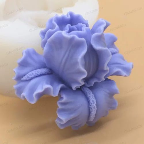 Miniatura 3 de Moldes de jabón de silicona para hacer jabón, moldes para manualidades, moldes de resina, flores 3D (14167)