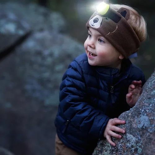 Miniatura 2 de Big Discoveries WildLight - Diadema de forro polar con lámpara LED brillante para niños Faro de juguete divertido para niños, niñas o adultos