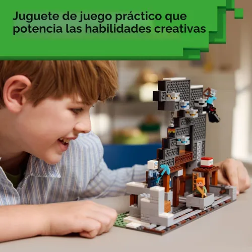 Miniatura 4 de LEGO Minecraft The Pickaxe Mine Juguete para Niños - Juego de construcción para niños y niñas, juguete de Minecraft para fanáticos