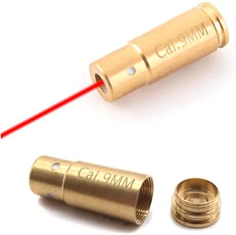 MY Calidad Premium, Compact Cal. Cartucho de 0.354 in Diámetro de la mira Boresighter Láser Rojo Boresight (Nueva Versión)