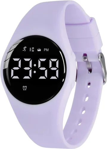 Miniatura 61 de Relojes para niños y niñas, reloj deportivo digital con contador de pasos, podómetro, alarma de vibración, sin aplicación, impermeable, rastreador
