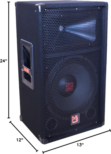 Miniatura 6 de MR DJ PSS-1200 - Altavoz de audio de 2 vías para DJ/PA PRO (12 pulgadas, 1200 W)