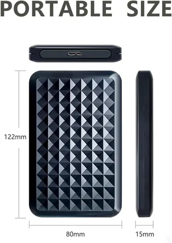 Miniatura 5 de Disco duro externo portátil ultra delgado de 250 GB, 2.5 pulgadas, USB 3.0, almacenamiento HDD para PC, Mac, portátil, PS4, PS5, Xbox one
