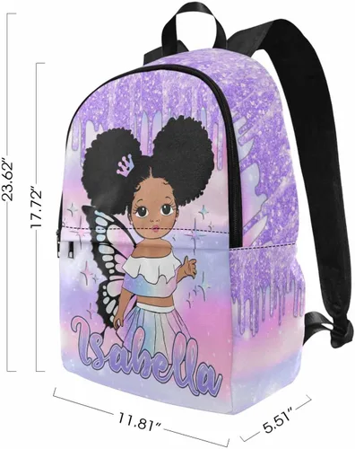 Miniatura 225 de Texto personalizado Elefante desgaste gafas mochila mochila mochila casual Daypack bolsa para mamá niñas, color86-4, Mochilas Daypack