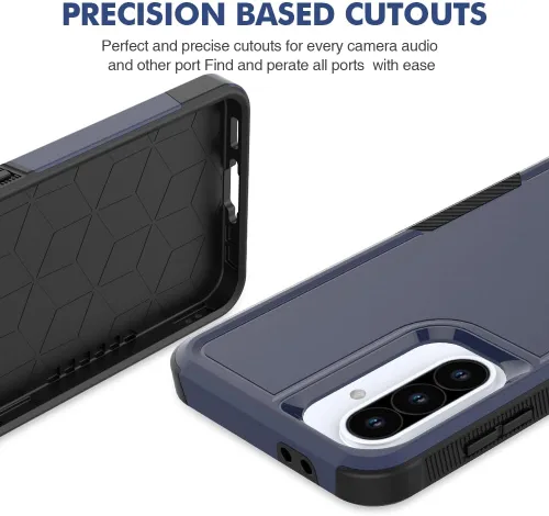 Miniatura 272 de Jeylly Compatible con Samsung Galaxy A22 5G Funda, Funda Samsung A22 5G con 2pcs protectores de pantalla de vidrio templado