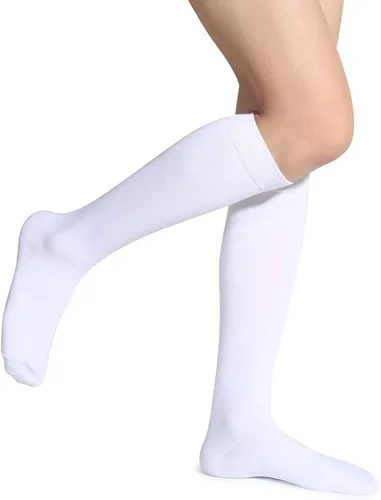 Miniatura 3 de Leotruny 3 pares de calcetines de algodón opacos hasta la rodilla para mujer