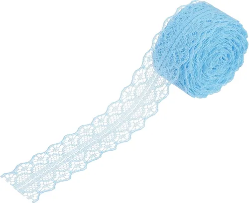 Miniatura 81 de MECCANIXITY 1.2 Inch Wide 15 Yard Lace Ribbon Floral Pattern Beige Lace Trim Ribbon for Gift Wrapping Bouquets, Wedding Decor Sewing Making, and DIY