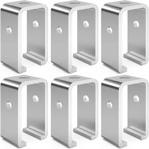 Miniatura 8 de Paquete de 6 soportes de suspensión de carril de canal para canal de puntal UNISTRUT, soporte intermedio de 1-5/8 para todos los carriles de carrito