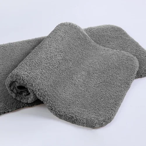 Miniatura 9 de VANZAVANZU Alfombras de Baño Antideslizantes Ultra Suaves Absorbentes de Microfibra Esponjosas Gruesas Alfombras de Baño Lavables a Máquina Gris