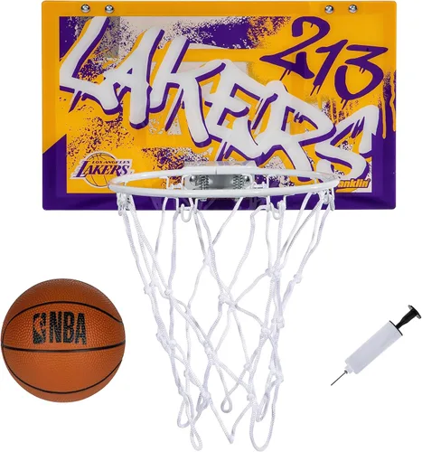 Miniatura 14 de Franklin Sports NBA Team Over the Door Aros de Baloncesto - Mini Aro de Baloncesto Interior para Niños + Juego de Pelota - Mini Aros para Fanáticos