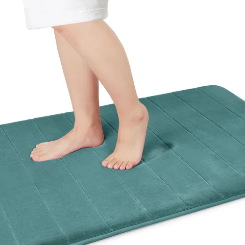 Miniatura 33 de Yimobra Tapete de baño de espuma viscoelástica, súper suave, absorbente, antideslizante, de secado rápido, lavable a máquina, tapete para bañera