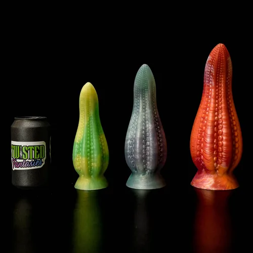 Miniatura 4 de Dakken - Consolador con ventosa de tentáculo, diseño de mármol negro/blanco, hecho a mano en los Estados Unidos, juguetes sexuales para adultos (XL)