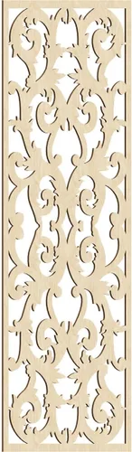 Miniatura 164 de Meadville Paneles decorativos de pared de madera con calado, 9 3/8 pulgadas de ancho x 24 3/8 pulgadas de alto x 1/4 de alto, aliso