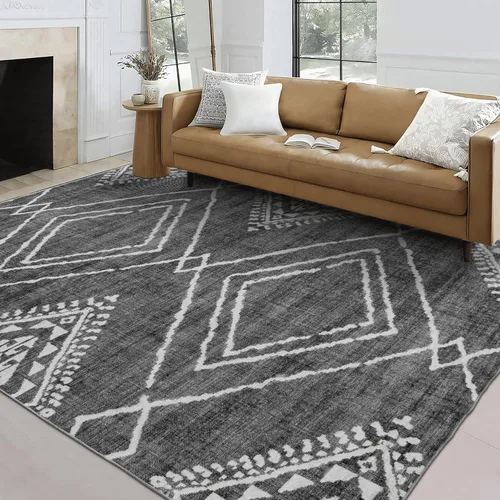 Miniatura 26 de ReaLife Rugs Alfombra Pasillo Lavable a Máquina - Sala de Estar Dormitorio Baño Cocina Entrada Oficina - Acolchada Pelo Bajo Resistente a Manchas