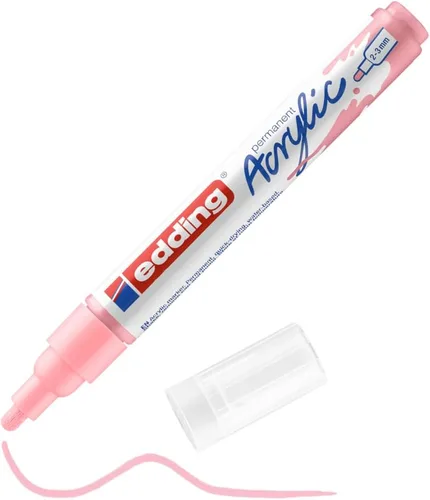 Miniatura 19 de edding 5100 Medium Grey-1 Punta redonda impermeable de 0.079-0.118 in, pintura acrílica para dibujar sobre lienzo, papel de arte y marcadores